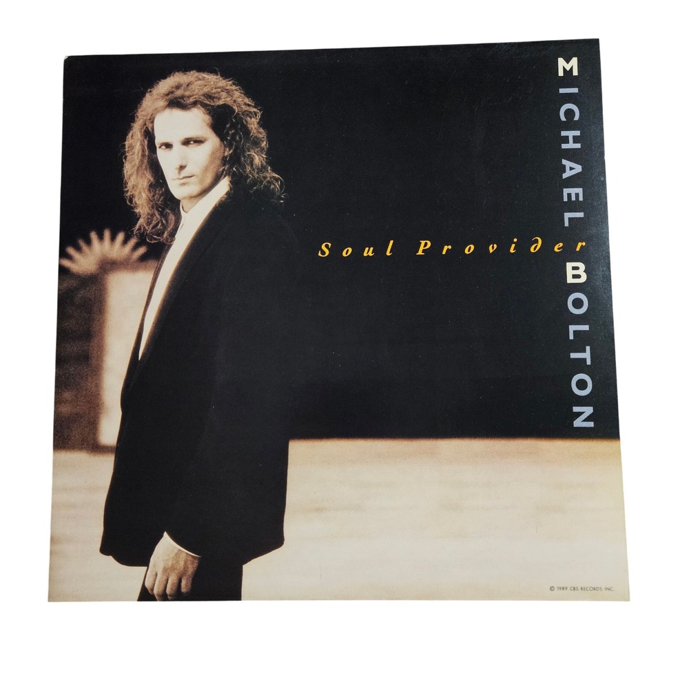 Michael Bolton Soul Provider VTG 1989 Promo Flat Album Poster 12x12 Double Sided